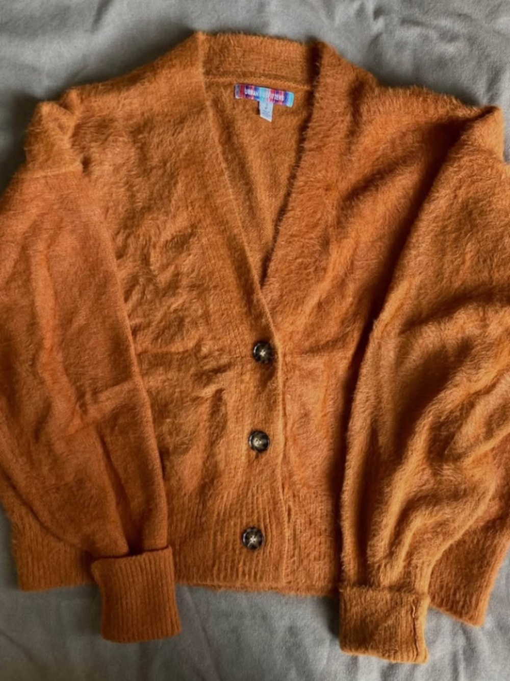UO Thea Fuzzy Cardigan